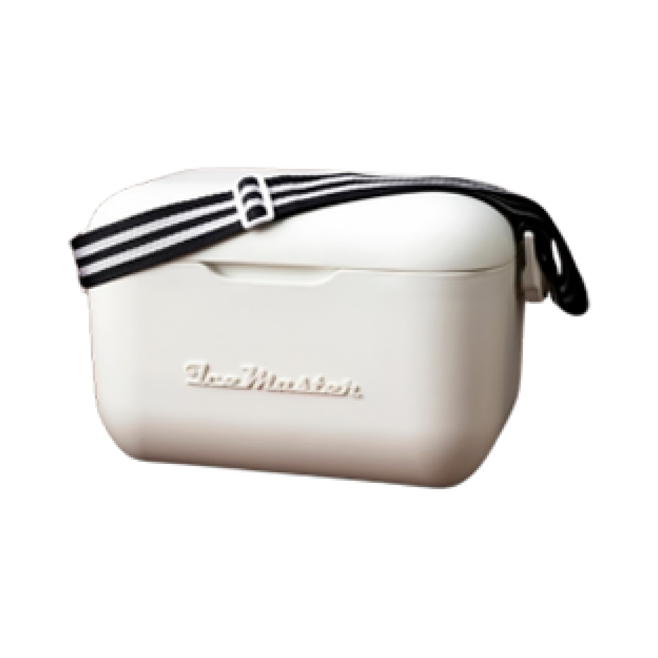 Insulated Retro Cooler 20L with striped carry strap