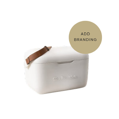 Insulated Retro Cooler 20L with leather carry strap