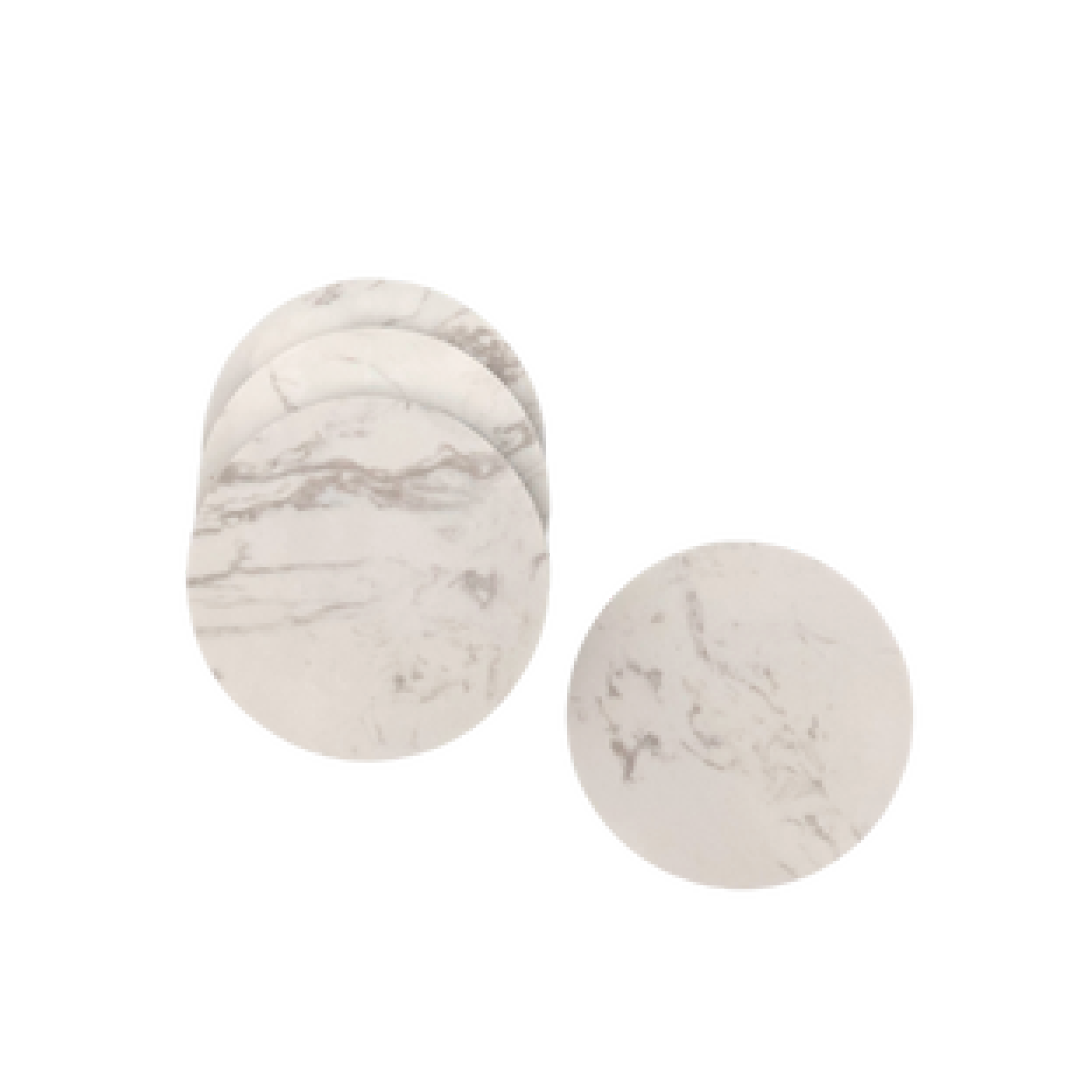 Set of 4 natural marble coasters