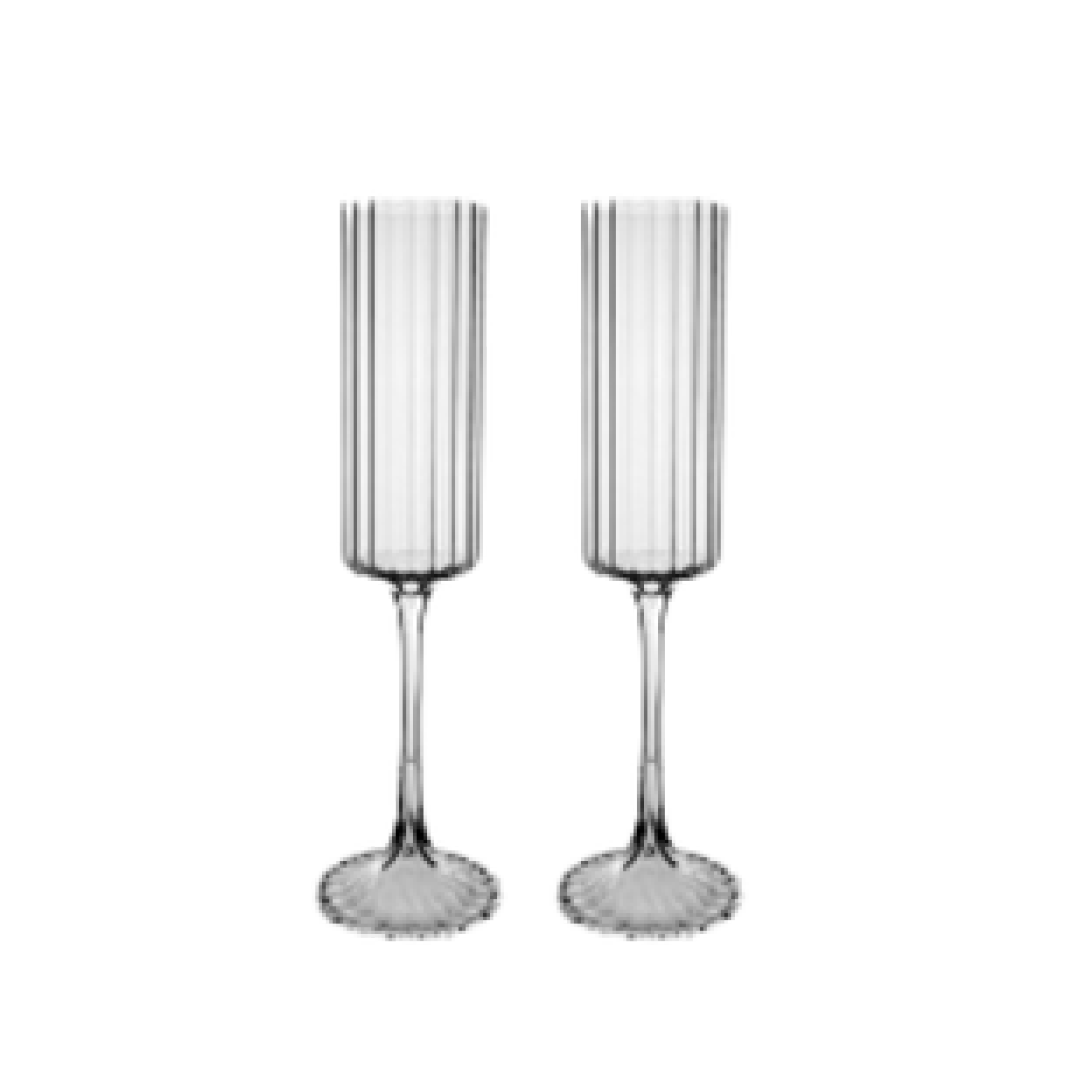 Scalloped Champagne flutes