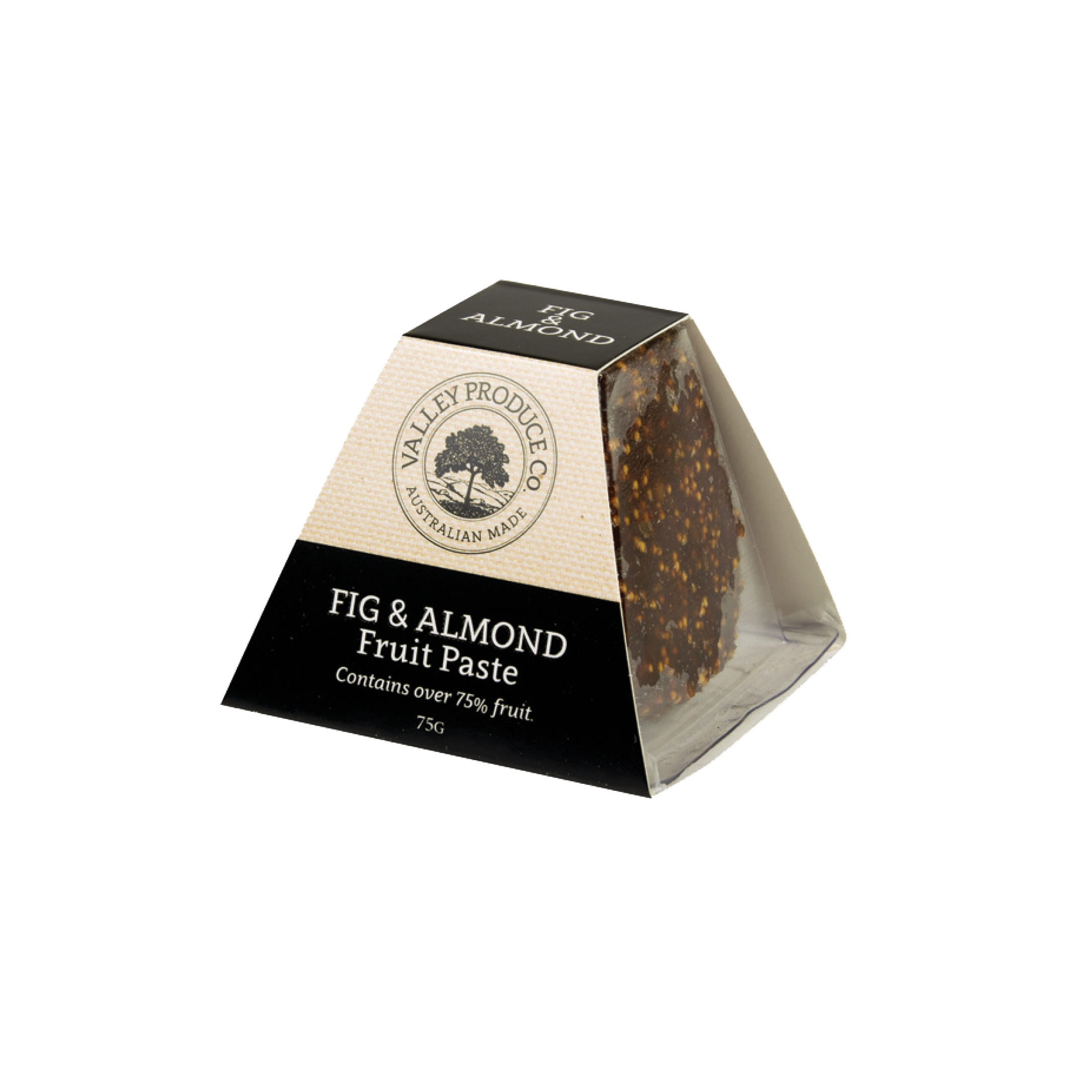 Valley Produce fig & almond fruit paste 75g